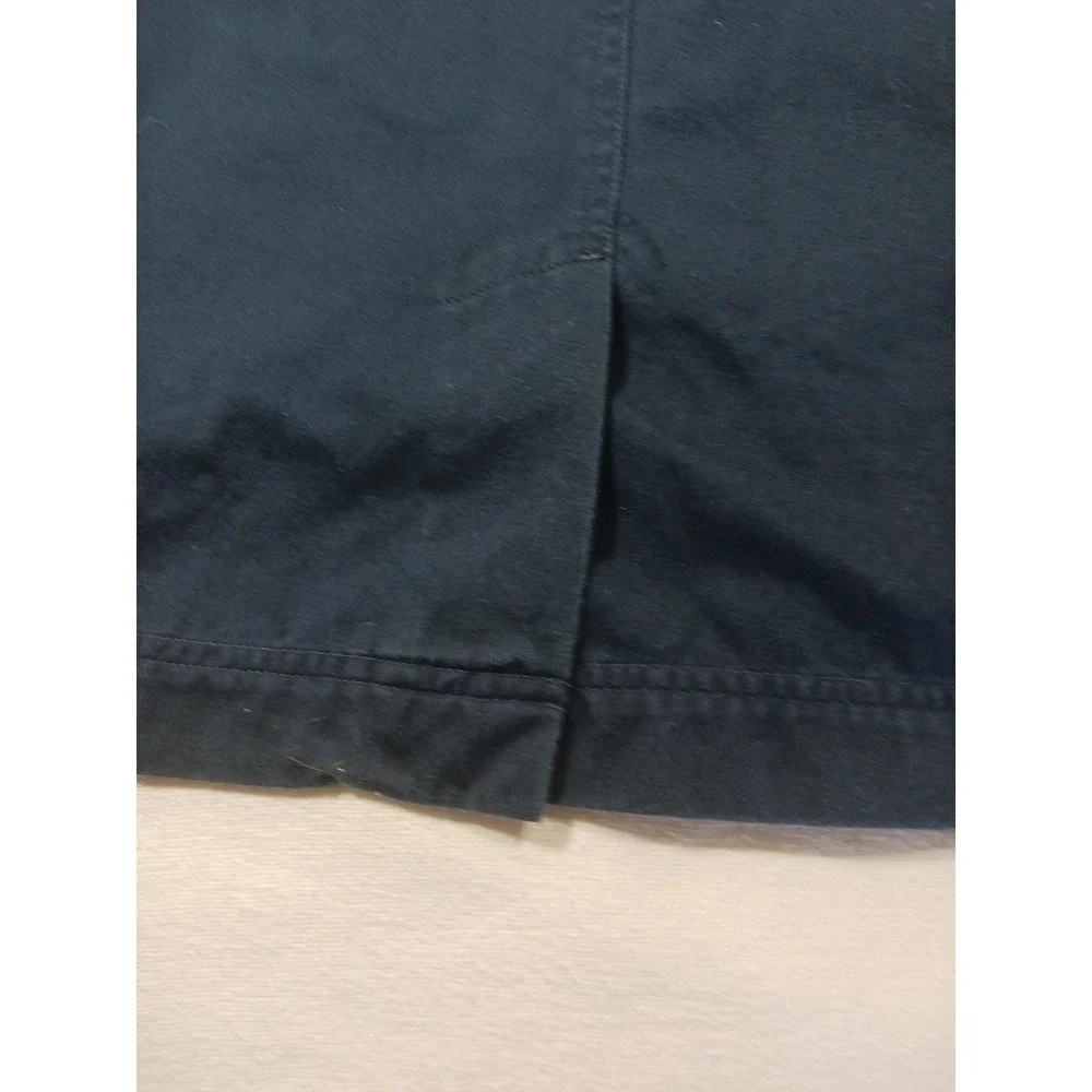 Liz‎ Golf Liz Claiborne Button Cotton Twill A-Line Skirt Womens 8 Tie Waist Vtg